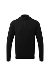 Толстовка на молнии из смесового хлопка Asquith & Fox, черный