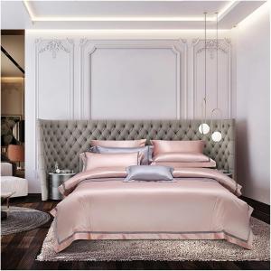 YIZUFU Комплект постельного белья из египетского хлопка 1400TC с вышивкой Pink