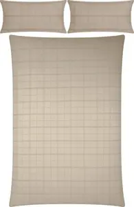 Постельное белье "Passau" taupe 1x 200x200 см + 2x 40x80 см Erwin Müller