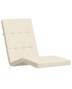 VidaXL Подушки для шезлонга, 2 шт., кремовая ткань Оксфорд