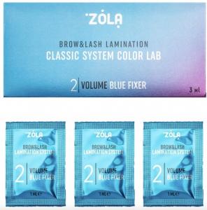 Фиксатор для ламинирования ресниц и бровей ZOLA Color Lab 02 Lifting Blue Gel 3 мл Project Lashes