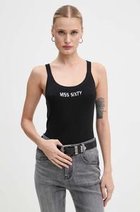 Хлопковый топ Miss Sixty, черный