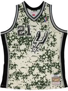Топ Hardwood Classics Swingman NBA San Antonio Spurs 2013-14 Tim Duncan Mitchell & Ness, нейтральный