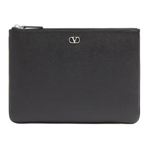 Valentino Кожаный клатч мужской черный