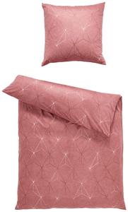 Постельное белье Mako из атласа, 135x200 см, бирюзовое Estella, терракота