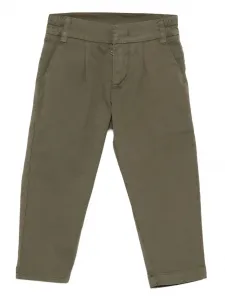 Плиссированные брюки Fay Kids, зеленый