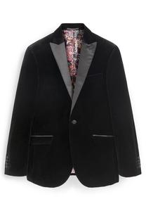 Пиджак SIGNATURE ITALIAN FABRIC SLIM FIT VELVET BLAZER Next, черный