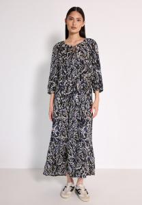 Платье Street One Studio GEMUSTERTES VOLANT, Blau/Dark Blue