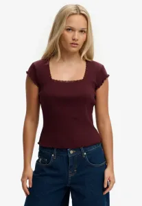 Спортивная базовая футболка с квадратным вырезом Superdry & Co, Port Red