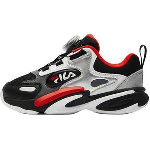 FILA KIDS Детские кроссовки Fila Whale с низкой подошвой, поддерживающие и эластичные, черно-белые, для детей от 3 до 7 лет