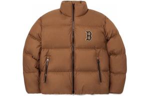 Пуховик унисекс коричневый Mlb