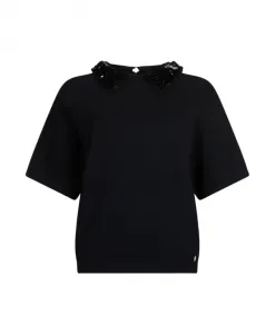 Стильный черный пуловер AW25 Liu Jo, черный