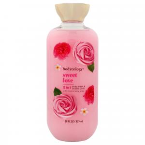 Гель для душа и пена для ванны «2 в 1» Sweet Love от Bodycology для женщин - 16 унций Bodycology, Sweet Love