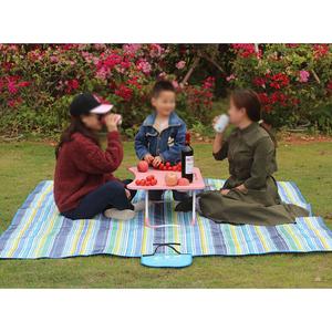 Yjhome Bailuzhou 600D утолщенная ткань Оксфорд водонепроницаемый и влагостойкий уличный портативный коврик для пикника синяя полоска 150*100