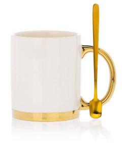 Кружка с ложкой лана Howhomely, желтый