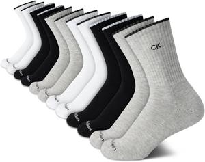 Женские носки Calvin Klein - спортивные носки с мягкой подошвой (12 шт.), Black/White/Grey