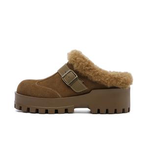 Dickies Женские сандалии с резиновой подошвой, устойчивые к истиранию, антибактериальные, с закрытым носком, светло-коричневые