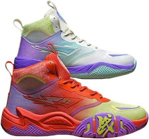 Женские и мужские высокие кроссовки для баскетбола на шнуровке, легкие, дышащие, противоскользящие теннисные кроссовки, модные кроссовки с граффити для тренировок Generic, оранжевый/бежевый