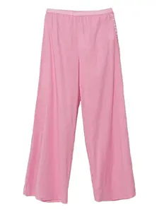 Брюки с вышивкой Pinko Kids, розовый