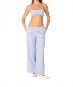 Полосатый комплект бралетт и трусиков в морской синий NIA