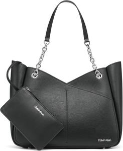 Женская сумка-тоут Calvin Klein Zoe Chain Tote от Calvin Klein, Black/Silver