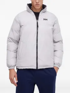 Пуховик с логотипом Helly Hansen, серый