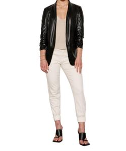 Kia Vegan Leather Blazer в черном цвете Tart Collections