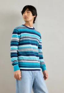 Полосатый джемпер стандартного кроя Scotch & Soda, Tahitian Blue Stripes