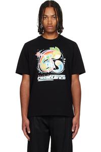 Футболка с коротким рукавом и изображением теннисного мяча в стиле манга Casablanca, черный