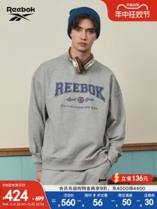 Пуловер классический Reebok, темно-зеленый