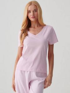 Футболка с V-образным вырезом из чистой органической хлопка British Boxers, Pretty In Pink