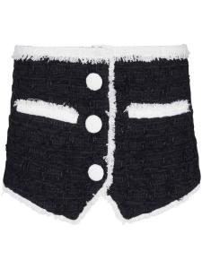 Balmain tweed mini skirt, черный