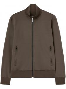 Palm Angels спортивная куртка на молнии с логотипом, коричневый