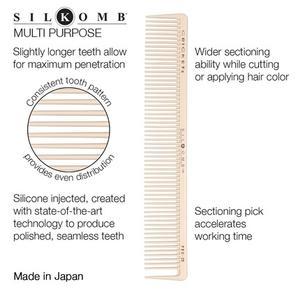 Многофункциональная расческа для стрижки волос Silkomb Pro25 с силиконовым протектором. Cricket