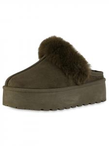 Тапочки VAN HILL Pantoffeln Chloe, цвет olivgrün