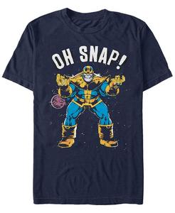 Мужская футболка с короткими рукавами из коллекции комиксов Marvel Thanos Oh Snap Fifth Sun, синий