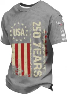 Футболка мужская oversized с принтом в полоску и звездами SdGgsgv