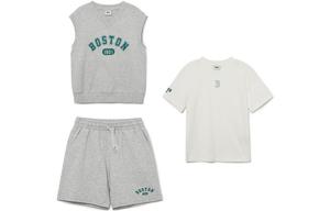 Детская повседневная спортивная одежда с V-образным вырезом Moderate MLB, set (светло-heather серый)