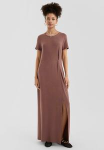 Платье QS Maxi dress, Burgund/Dark Brown
