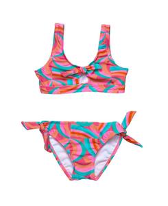 Детский бикини Geo Melon с узлом спереди | Бикини для девочки Snapper Rock, Open Miscellaneous