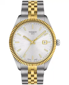 Мужские часы Swiss Ballade с двухцветным браслетом из нержавеющей стали, 40 мм Tissot
