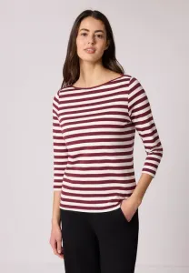 Топ с длинными рукавами gestreiftes Street One, Rot