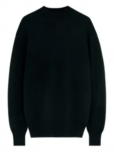 Свитер с отделкой в рубчик и ложным воротом LEMAIRE, черный