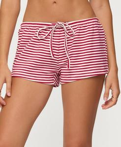 Женские полосатые шорты Jainee на завязках Edikted, Burgundy