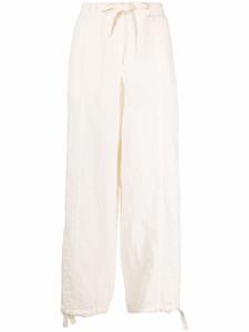 Jil Sander прямые брюки с завязками, белый