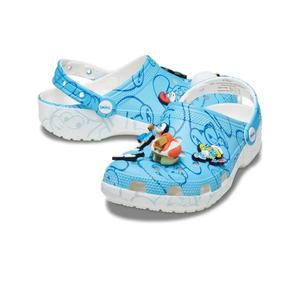 Мужские сабо Crocs Classic Smurfs 210820-90H, синие, с круглым носком, повседневные, модель JAX651
