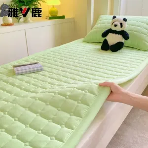 Yalu Хлопковый наматрасник 120х200 см с наволочкой, антибактериальный, антиклещевой, дышащий