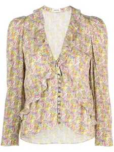 Блузка Tresse с оборками Zadig&Voltaire, нейтральный