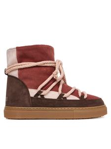 Женские зимние сапоги Inuikii Patchwork замшевые комбинированные, мультиколор