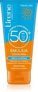 Солнцезащитная успокаивающая защитная эмульсия для чувствительной кожи Lirene, spf 50+ 90 мл
